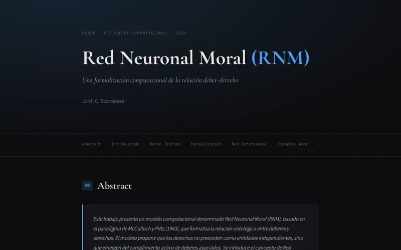 Red Neuronal Moral (RNM)