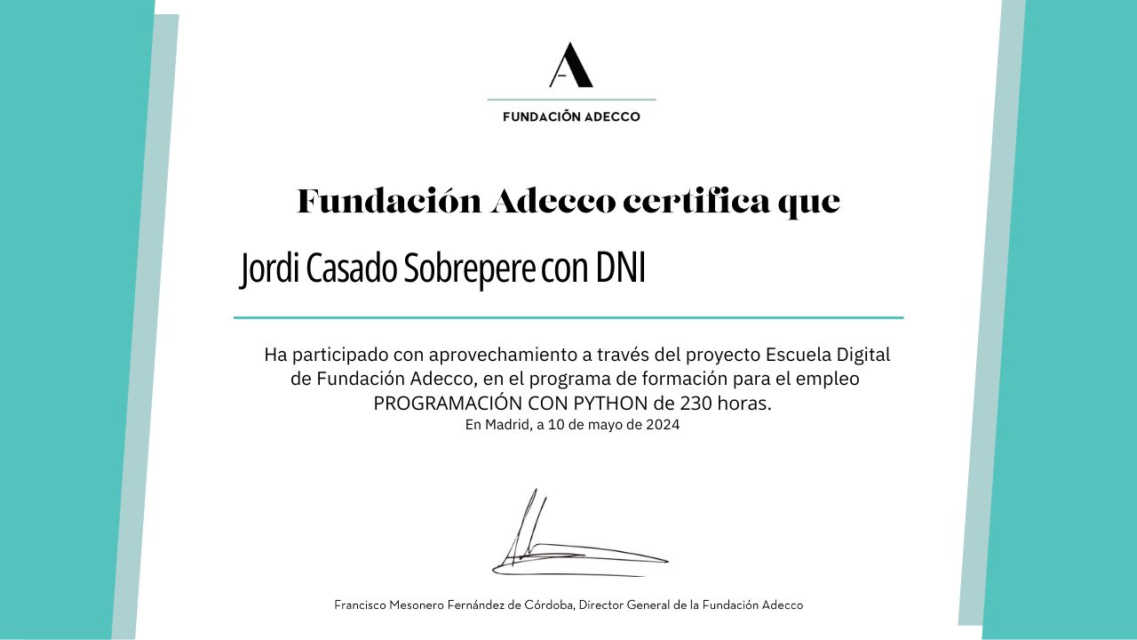 Diploma Adecco Curso de Python